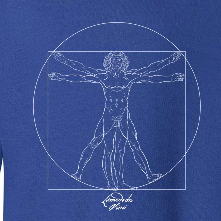 Vitruvian Leonardo Da Vinci Draw Artistic And Historic Gift Toddler Sweatshirt