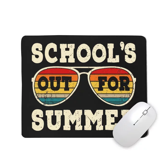 Vintage Last Day Of School Schools Out For Summer Teacher Mousepad