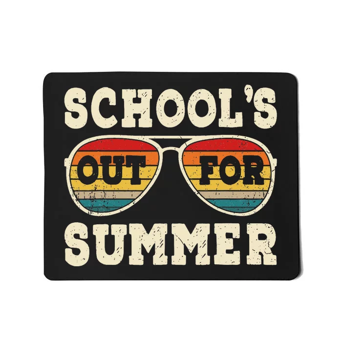 Vintage Last Day Of School Schools Out For Summer Teacher Mousepad