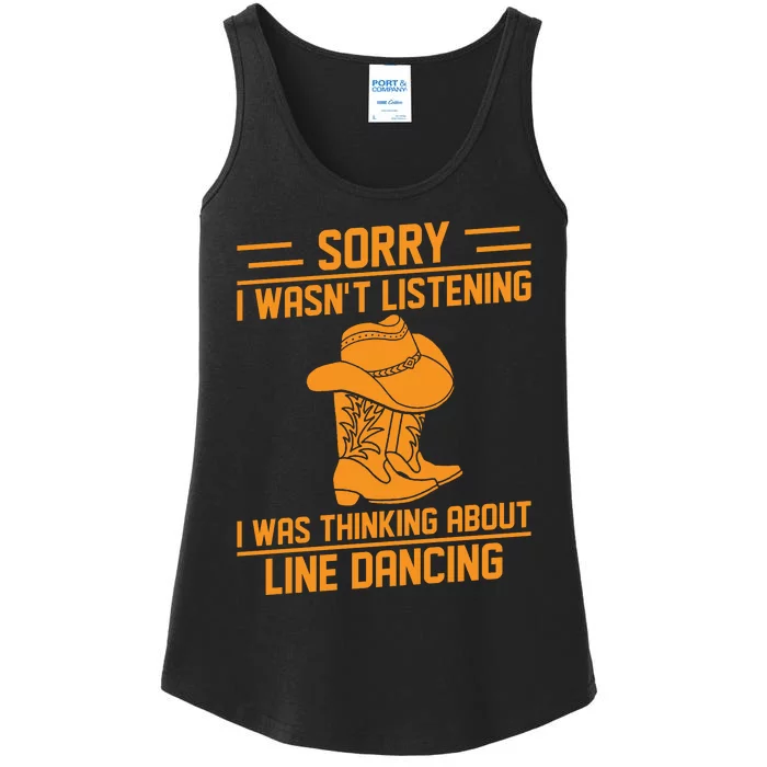 Vintage Line Dancing T Ladies Essential Tank