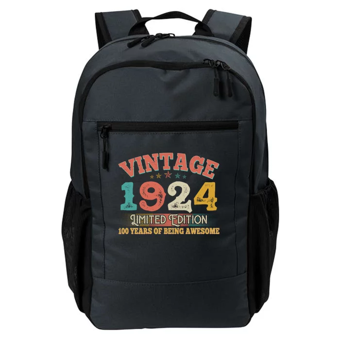 Vintage Limited Edition 1924 100 Years Of Being Awesome Birthday Daily Commute Backpack