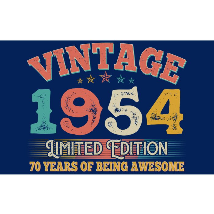 Vintage Limited Edition 1954 70 Years Of Being Awesome Birthday Bumper Sticker