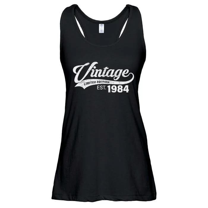 Vintage Limited Edition 1984 40 Year Old Bday 40th Birthday Ladies Essential Flowy Tank