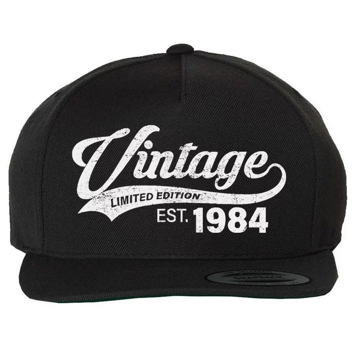 Vintage Limited Edition 1984 40 Year Old Bday 40th Birthday Wool Snapback Cap