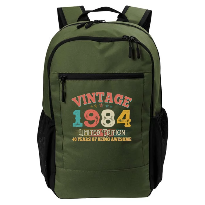 Vintage Limited Edition 1984 40 Years Of Being Awesome Birthday Daily Commute Backpack