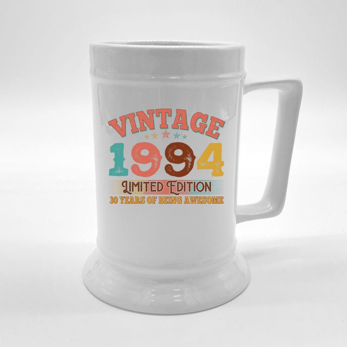 Vintage Limited Edition 1994 30 Years Of Being Awesome Birthday Front & Back Beer Stein