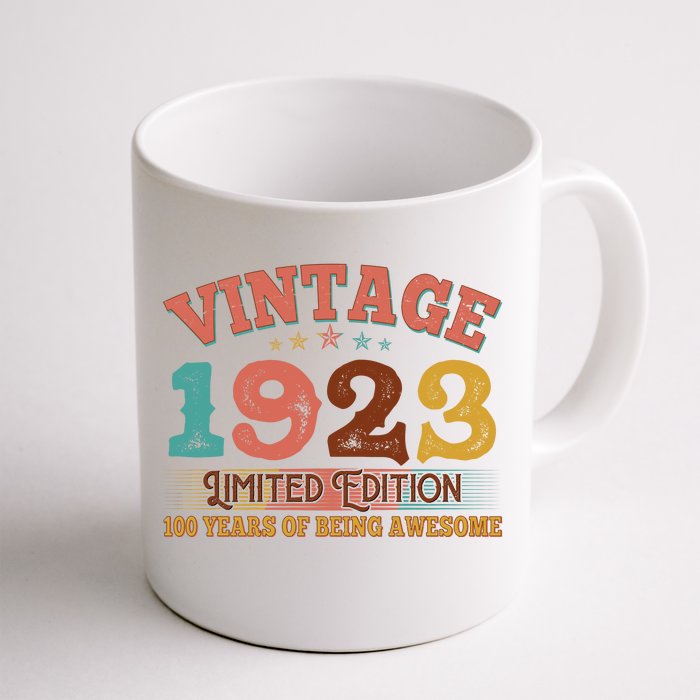 Vintage Limited Edition 1923 100 Years Of Being Awesome Birthday Front & Back Coffee Mug