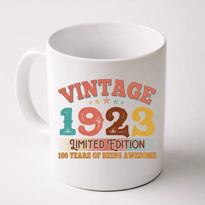 Vintage Limited Edition 1923 100 Years Of Being Awesome Birthday Front & Back Coffee Mug