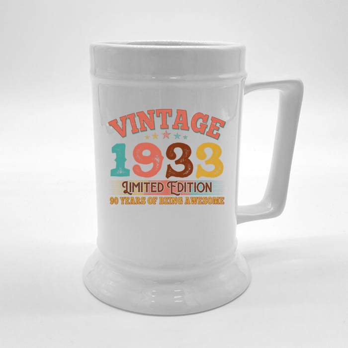 Vintage Limited Edition 1933 90 Years Of Being Awesome Birthday Front & Back Beer Stein