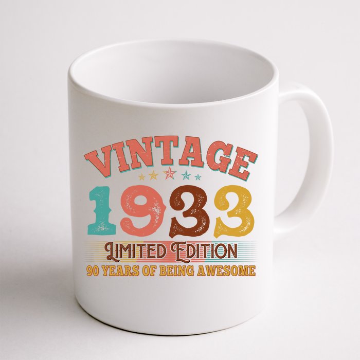 Vintage Limited Edition 1933 90 Years Of Being Awesome Birthday Front & Back Coffee Mug