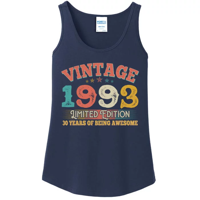 Vintage Limited Edition 1993 30 Years Of Being Awesome Birthday Ladies Essential Tank