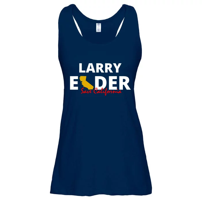 Vote Larry Elder Save California Ladies Essential Flowy Tank