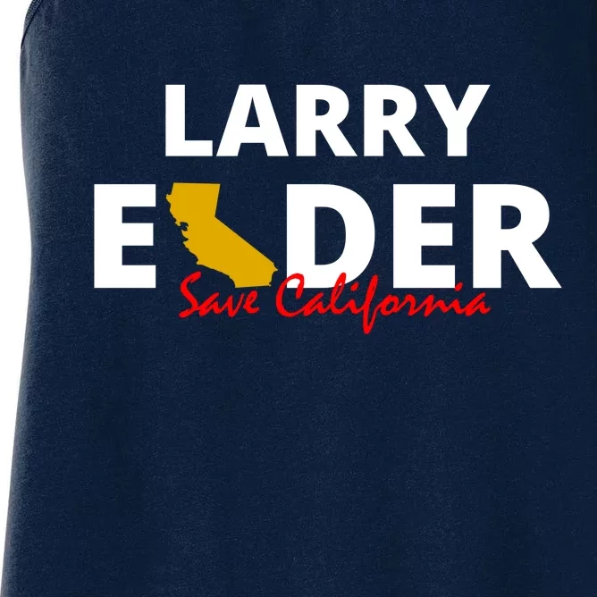 Vote Larry Elder Save California Women's Racerback Tank