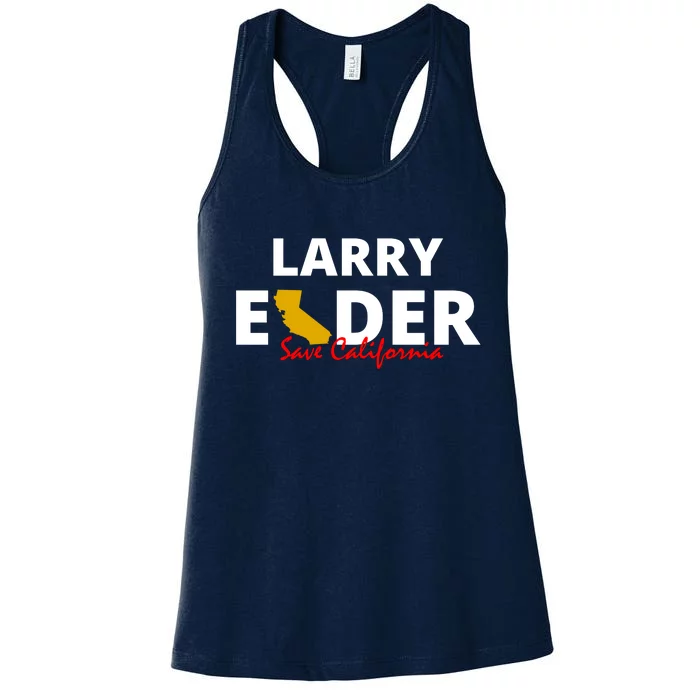 Vote Larry Elder Save California Women's Racerback Tank