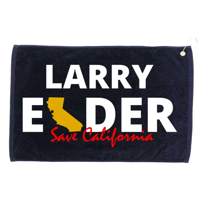 Vote Larry Elder Save California Grommeted Golf Towel