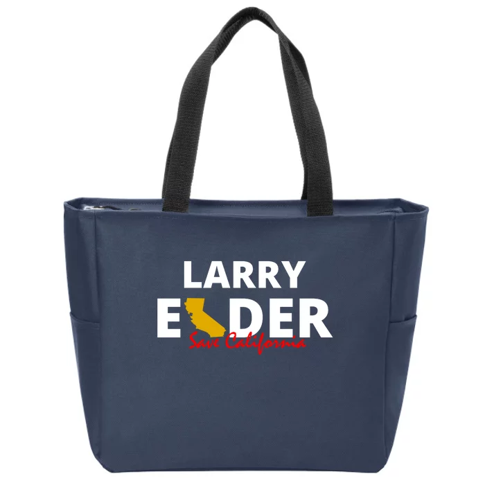 Vote Larry Elder Save California Zip Tote Bag