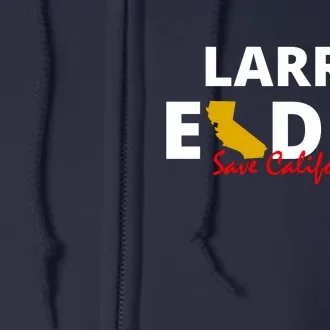 Vote Larry Elder Save California Full Zip Hoodie