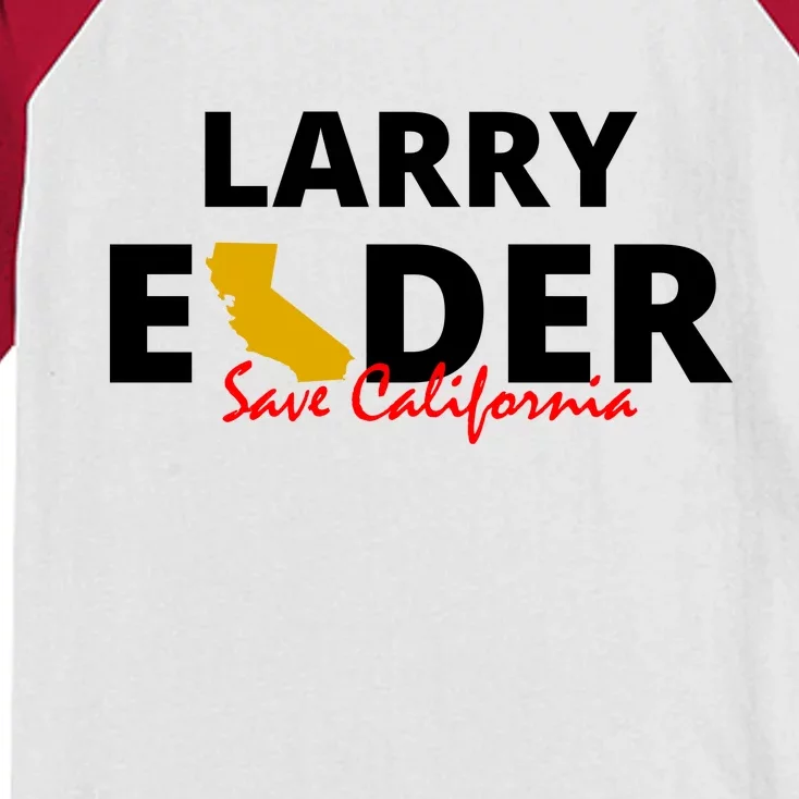 Vote Larry Elder Save California Kids Colorblock Raglan Jersey