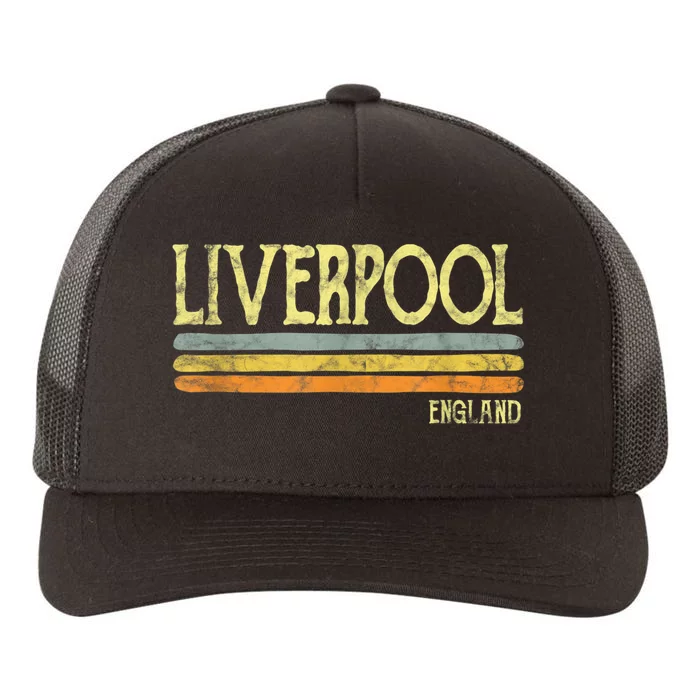 Vintage Liverpool England Tshirt British Love Gift Souvenir Yupoong Adult 5-Panel Trucker Hat