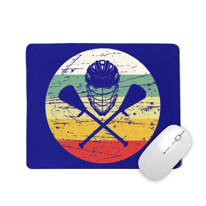 Vintage Lacrosse Funny Lacrosse For College Lacrosse Mousepad