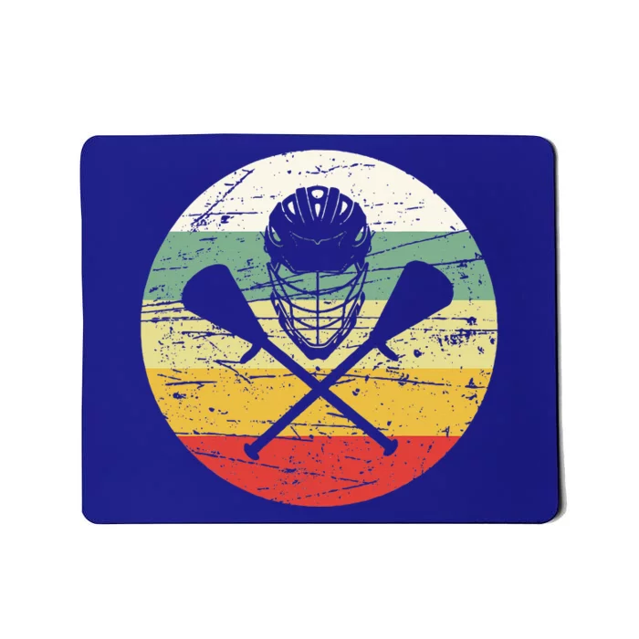 Vintage Lacrosse Funny Lacrosse For College Lacrosse Mousepad