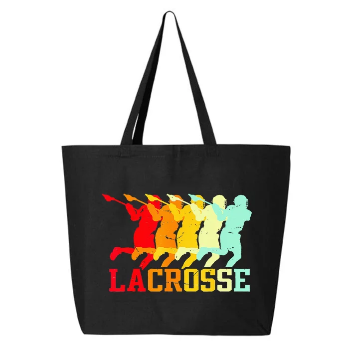 Vintage Lacrosse Funny Lacrosse For College Lacrosse 25L Jumbo Tote