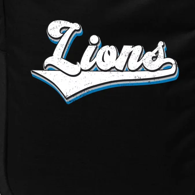 Vintage Lion Football Logo Impact Tech Backpack