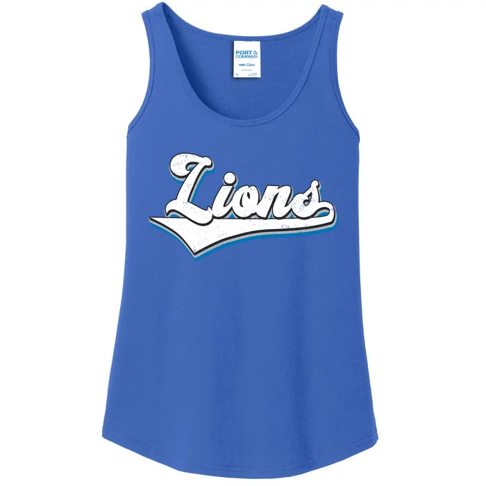 Vintage Lion Football Logo Ladies Essential Tank