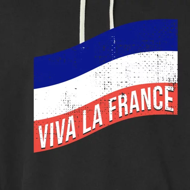 Vive La France Bastille Day French Revolution Robespierre Gift Garment-Dyed Fleece Hoodie