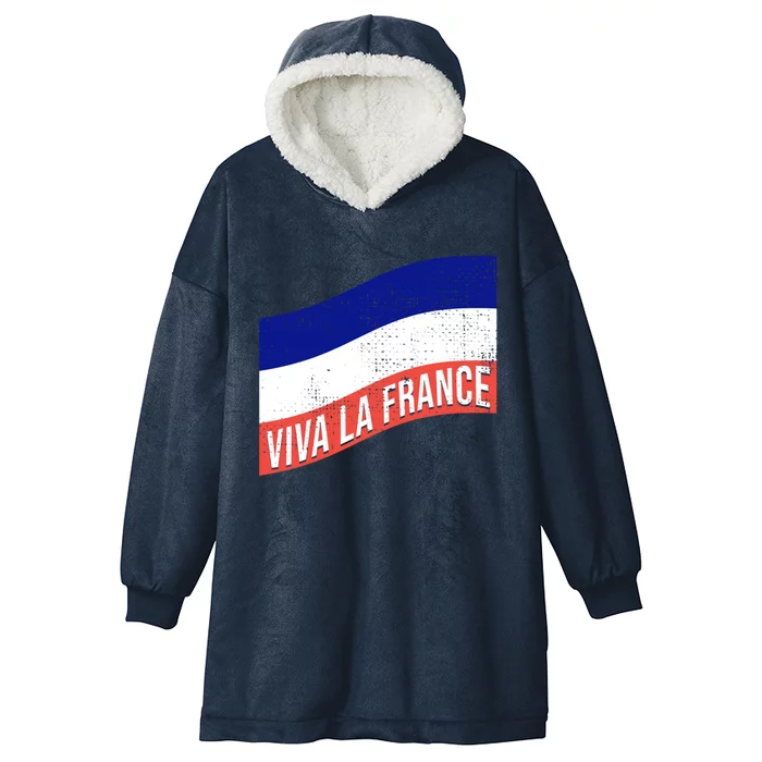 Vive La France Bastille Day French Revolution Robespierre Meaningful Gift Hooded Wearable Blanket