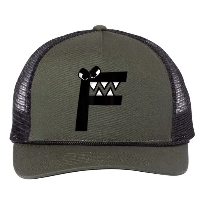 Villain Letter F Costume Boys Matching Evil Alphabet Lore Retro Rope Trucker Hat Cap