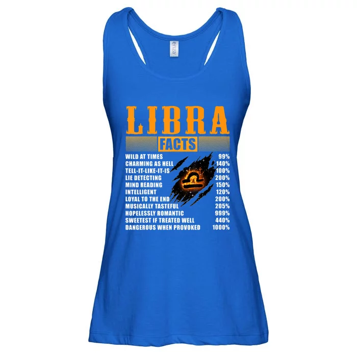 Vintage Libra Facts Funny Zodiac Sign Birthday Horoscope Meaningful Gift Ladies Essential Flowy Tank