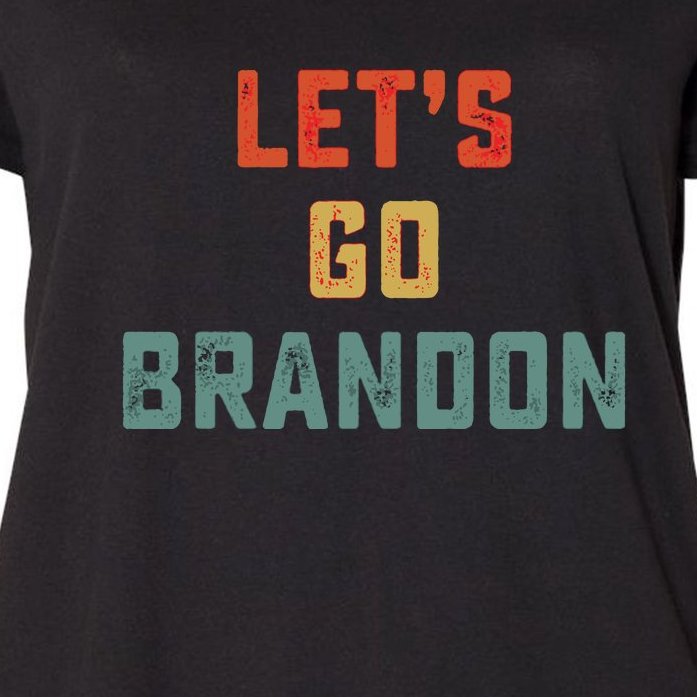 Vintage Lets Go Brandon, Let's Go Brandon Women's Plus Size T-Shirt