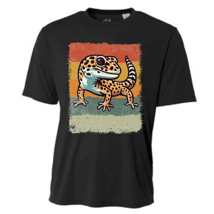 Vintage Leopard Gecko Cooling Performance Crew T-Shirt