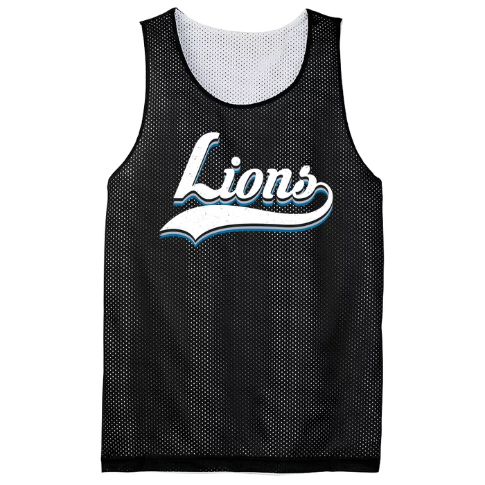 Vintage Lions Gift Football Mesh Reversible Basketball Jersey Tank