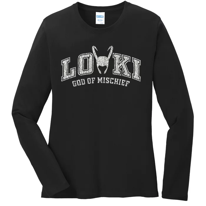 Vintage L.O.K.I God Of Mischief Ladies Long Sleeve Shirt