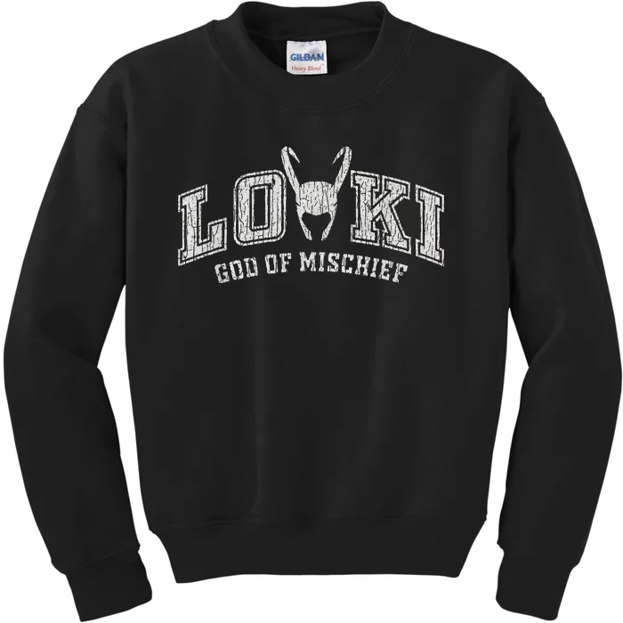 Vintage L.O.K.I God Of Mischief Kids Sweatshirt