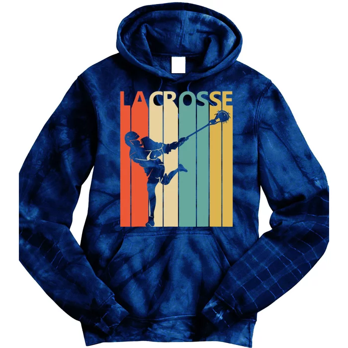 Vintage Lacrosse, Gift For Lacrosse Player Tie Dye Hoodie