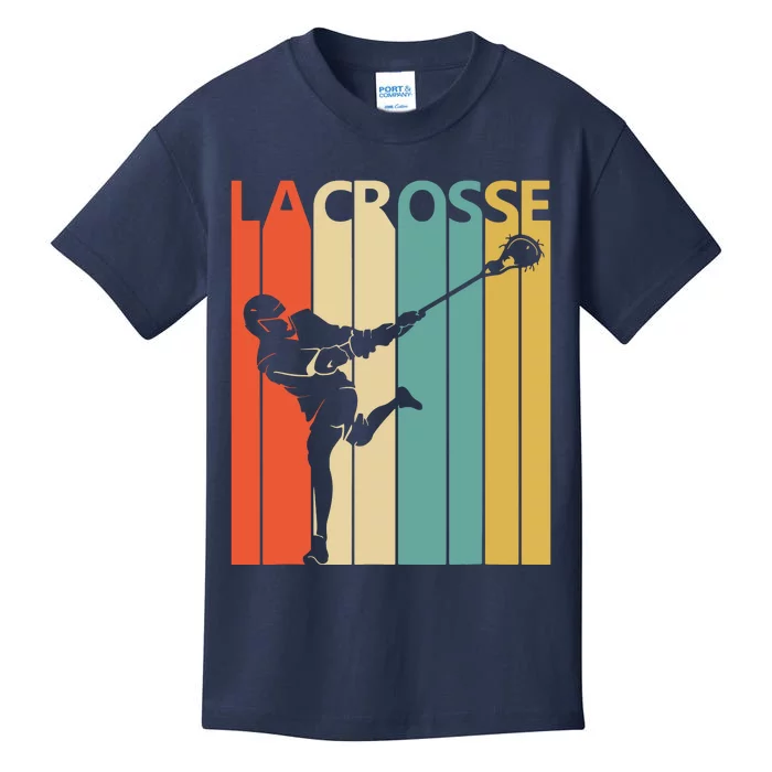 Vintage Lacrosse, Gift For Lacrosse Player Kids T-Shirt