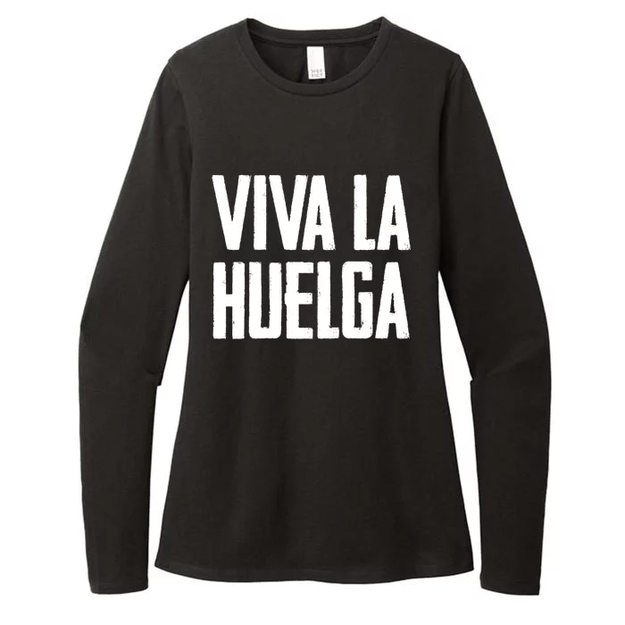 Viva La Huelga Long Live The Strike Spanish Teamster Union Gift Womens CVC Long Sleeve Shirt