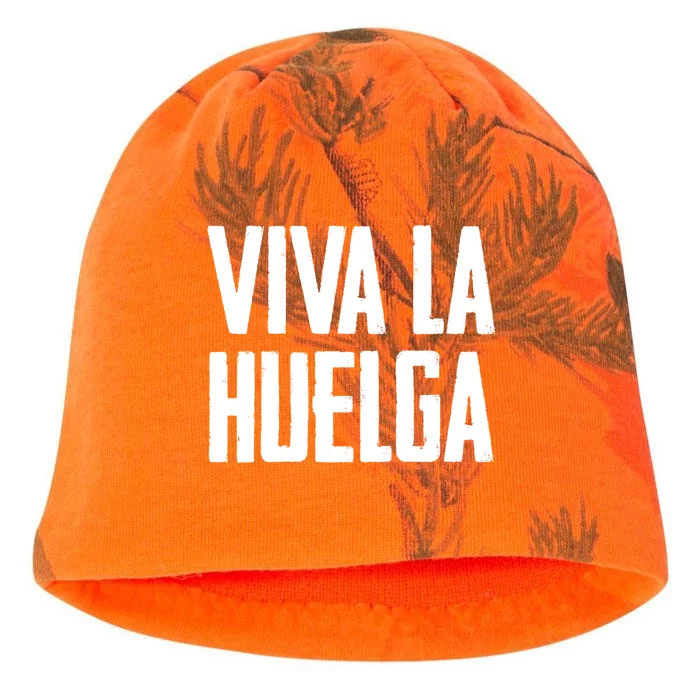 Viva La Huelga Long Live The Strike Spanish Teamster Union Gift Kati - Camo Knit Beanie