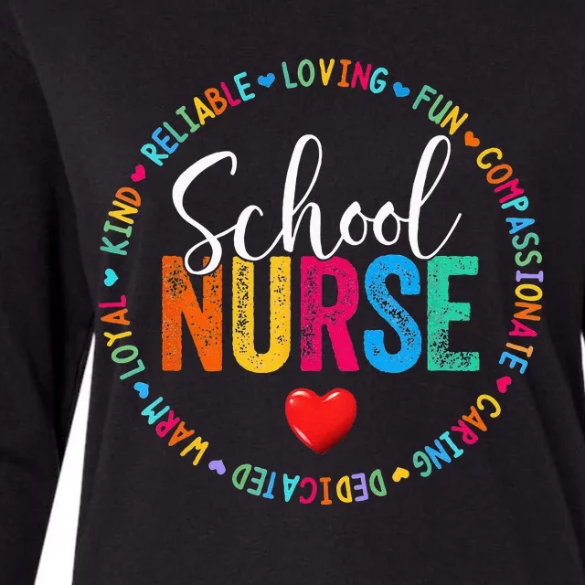 Vintage Love Heart Rn Nursing School Nurse Graduation Gift Womens Cotton Relaxed Long Sleeve T-Shirt