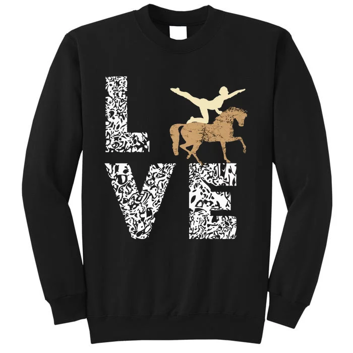 Vaulting Love Horseback Equestrian Horse Riding Acrobatics Sweatshirt