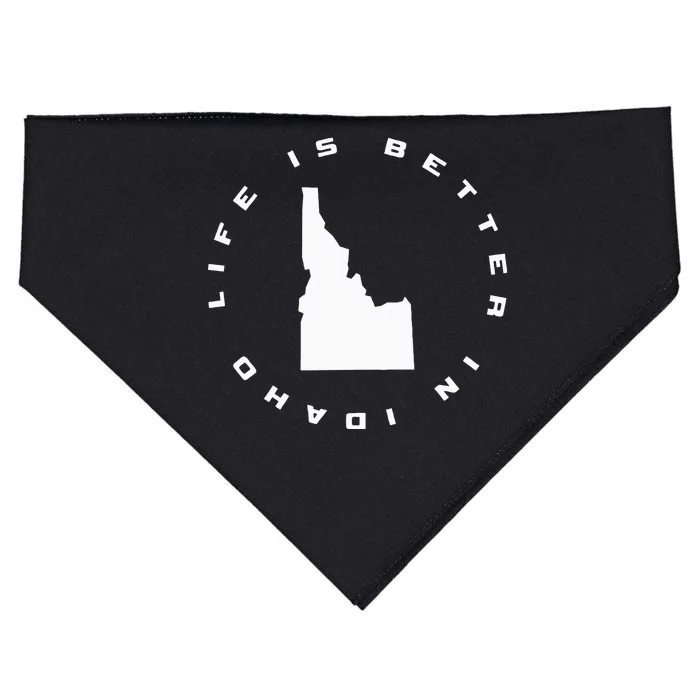 vintage Life is Better in Idaho USA-Made Doggie Bandana