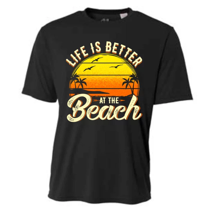 Vacation Life Is Better At The Beach Souvenir Cool Gift Cooling Performance Crew T-Shirt