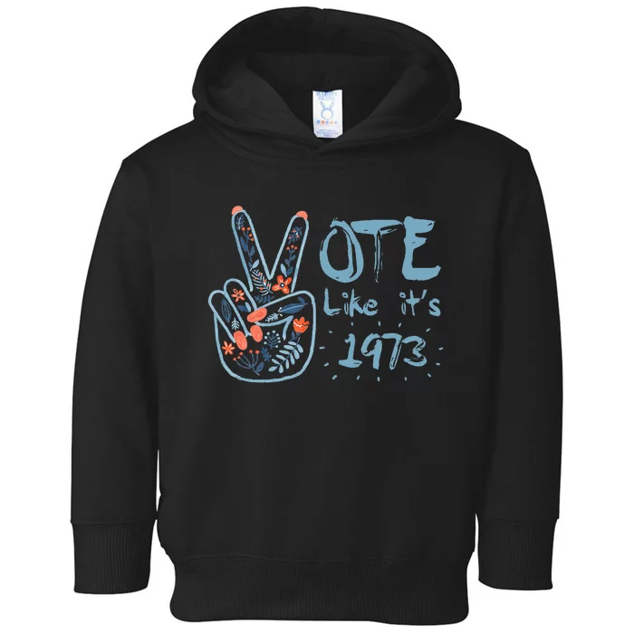 Vote Like Its 1973 Women Rights Toddler Hoodie