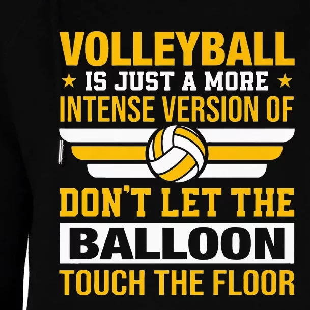 Volleyball Lover is Awesome Volleyball Player Gifts Premium Womens Funnel Neck Pullover Hood