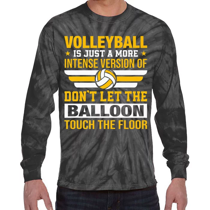 Volleyball Lover is Awesome Volleyball Player Gifts Premium Tie-Dye Long Sleeve Shirt