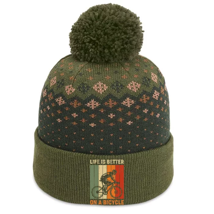 Vintage Life Is Better On A Bicycle The Baniff Cuffed Pom Beanie