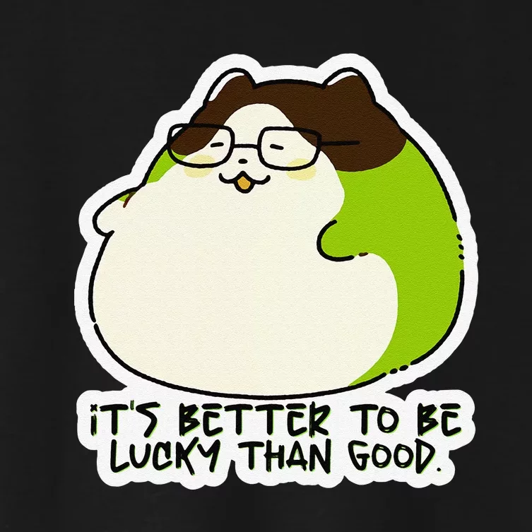 Verdi Lucktail ItS Better To Be Lucky Than Good. Women's Crop Top Tee